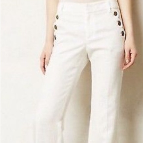 Anthropologie Pants - New With Tags Anthropologie White Pants size 4